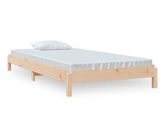 Postelja 90x190 cm trdna borovina