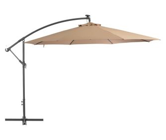 Konzolni suncobran s aluminijskom šipkom 350 cm bež