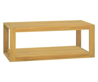 Závěsná koupelnová skříňka, 90x45x35 cm, masivní teakové dřevo