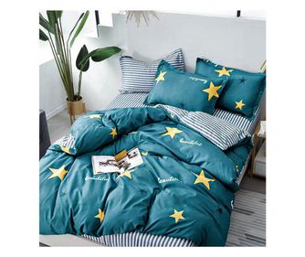 Двулицев спален комплект с ластик EmonaMall, 4 части - Модел S14758