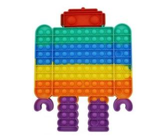 Антистрес сензорна играчка за деца, Pop It Now, Гигантски робот, Многоцветен, Модел 3