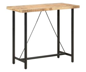 Τραπέζι μπαρ, 120 x 58 x 107 εκ., ακατέργαστο ξύλο μάνγκο