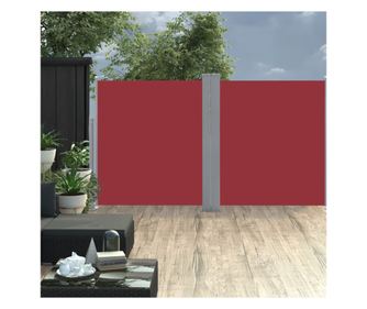 Πτυσσόμενο πλαϊνό σκίαστρο, Κόκκινο, 140 x 600 εκ.