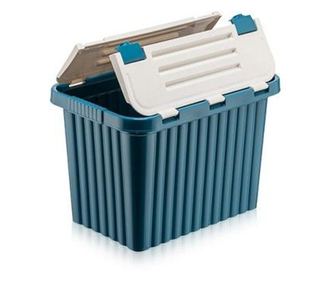 Cutie depozitare 26 L cu capac incorporat, din plastic color