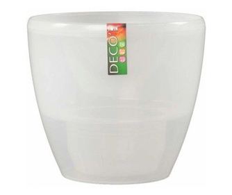 Самополиваща се саксия DECO TWIN 1.5 L, прозрачна, пластмасова