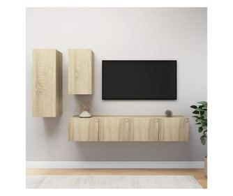 Set TV ormara, 4 komada, sonoma hrast, iverica