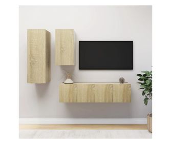 Set TV ormara, 4 komada, sonoma hrast, iverica