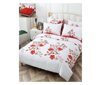 Finom ágyneműgarnitúra, ágynemű gumival, 6 részes, franciaágy, FNPE-10