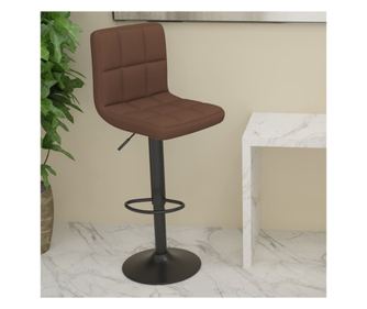 Scaun de bar, maro, material textil