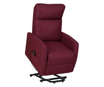 Vertikalna sklopiva fotelja, ljubičasta, tekstilni materijal