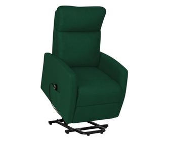 Vertikalna sklopiva fotelja, tamnozelena, tekstilni materijal