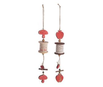 12 darabos Wonder karácsonyfa díszkészlet 43x5,5x5,5 cm