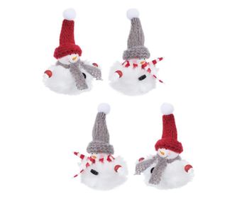 Set od 4 ukrasa Snjegović 23x11x5 cm