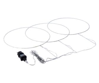 Decoratiune luminoasa 105 microleduri albe 35 cm