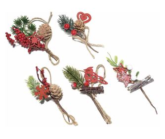 Komplet 5 Božičnih vejic 16 cm