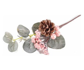 5 darabos karácsonyi ág szett, 19,5 cm