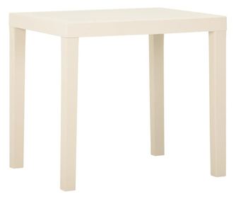Masa de gradina, alb, 79x65x72 cm, plastic