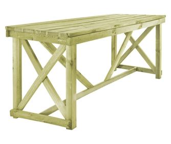 Vrtna miza 160x79x75 cm lesena