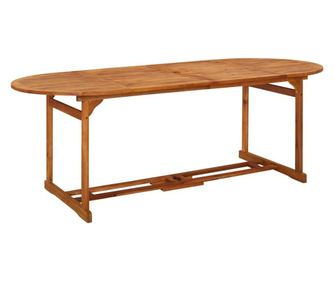 Masă de grădină, 220x90x75 cm, lemn masiv de acacia