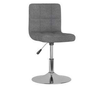Vrtljiv barski stolček svetlo sivo blago