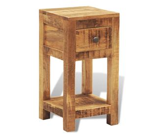 Nočna omarica z 1 predalom iz trdnega mangovega lesa