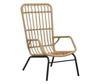 világosbarna polyrattan kerti szék