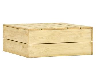 Vrtna miza 75x75x31 cm impregnirana borovina