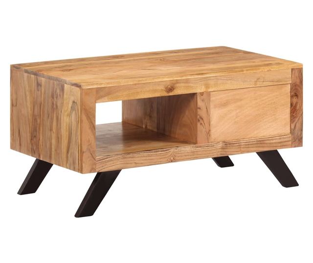 Stolić za kavu, 90 x 50 x 45 cm, masivno drvo akacije