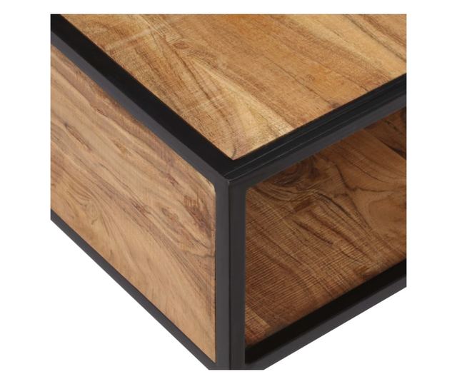 Stolić za kavu, 70 x 70 x 32 cm, masivno drvo akacije