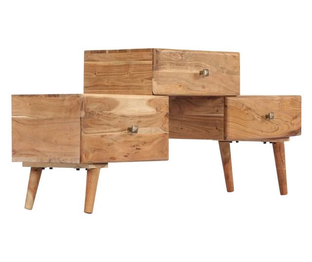 TV komoda, 108 x 30 x 49 cm, masivno drvo akacije