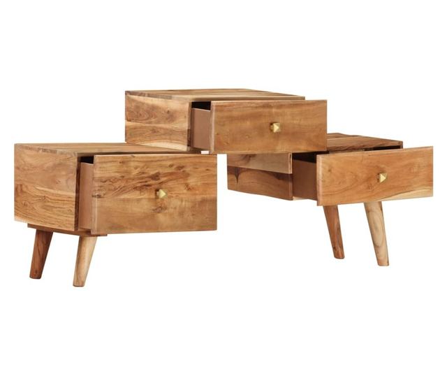 TV komoda, 108 x 30 x 49 cm, masivno drvo akacije