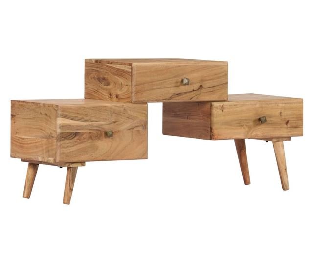 TV komoda, 108 x 30 x 49 cm, masivno drvo akacije