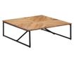 Stolić za kavu, 110x110x36 cm, masivno drvo akacije