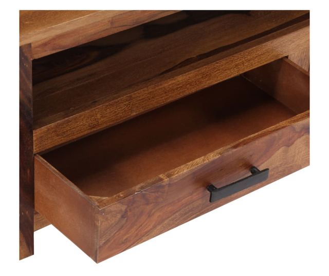TV komoda, 118 x 30 x 40 cm, masivno drvo sheeshama