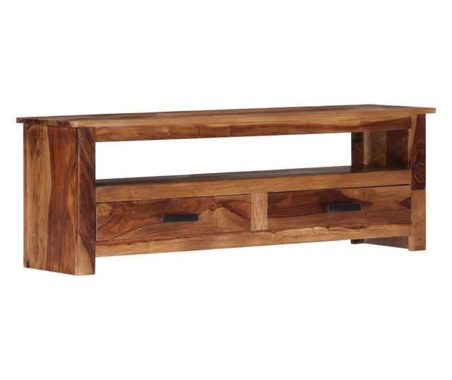 TV komoda, 118 x 30 x 40 cm, masivno drvo sheeshama