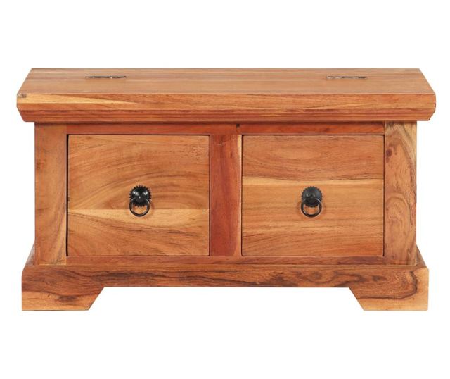 Stolić za kavu, 66 x 70 x 35 cm, masivno drvo akacije