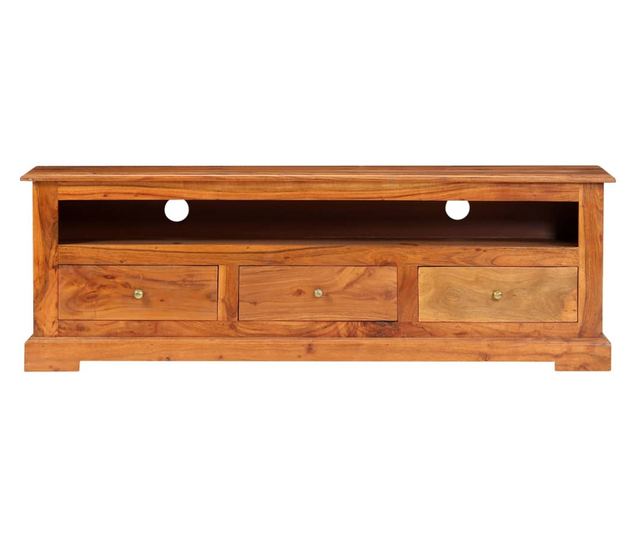TV komoda, 120 x 30 x 40 cm, masivno drvo akacije