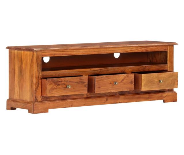 TV komoda, 120 x 30 x 40 cm, masivno drvo akacije