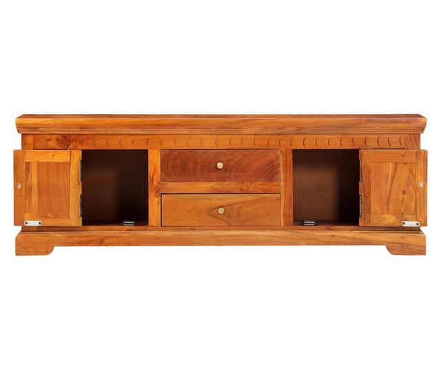 TV komoda, 119 x 30 x 40 cm, masivno drvo akacije