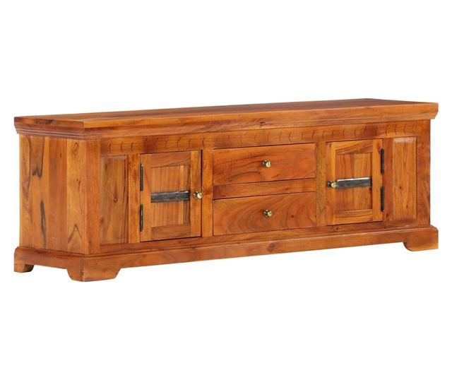 TV komoda, 119 x 30 x 40 cm, masivno drvo akacije