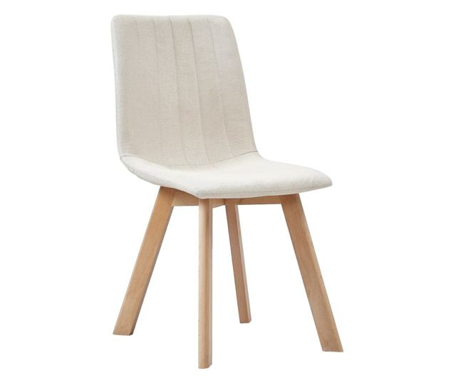 Stolice za blagovaonicu, 4 kom., krem, tekstilni materijal