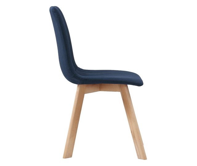 Stolice za blagovaonicu, 4 kom., plave, tekstilni materijal