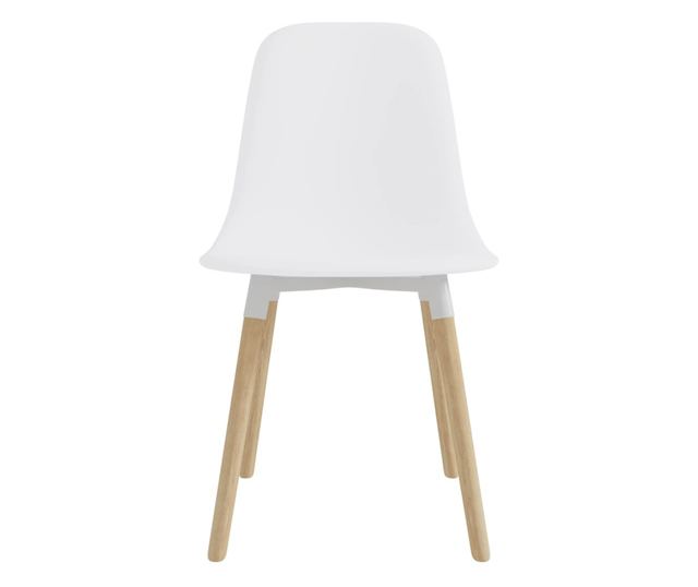 Kuhinjske stolice, 6 kom., bijele, plastika