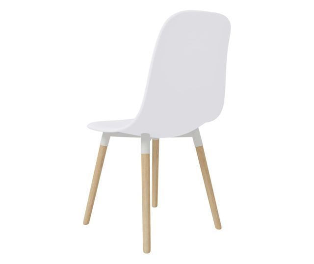 Kuhinjske stolice, 4 kom., bijele, plastika