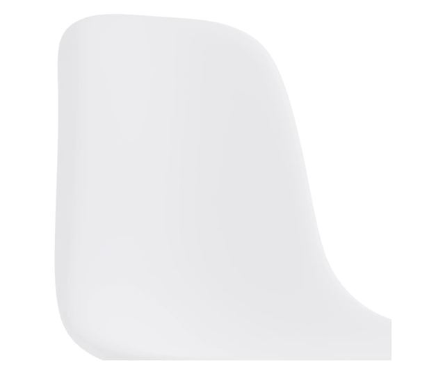 Kuhinjske stolice, 6 kom., bijele, plastika