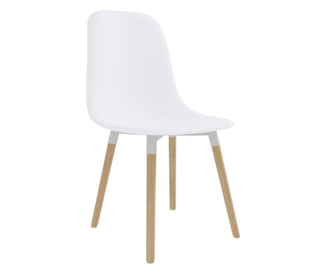 Kuhinjske stolice, 6 kom., bijele, plastika