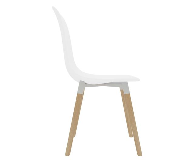 Kuhinjske stolice, 6 kom., bijele, plastika