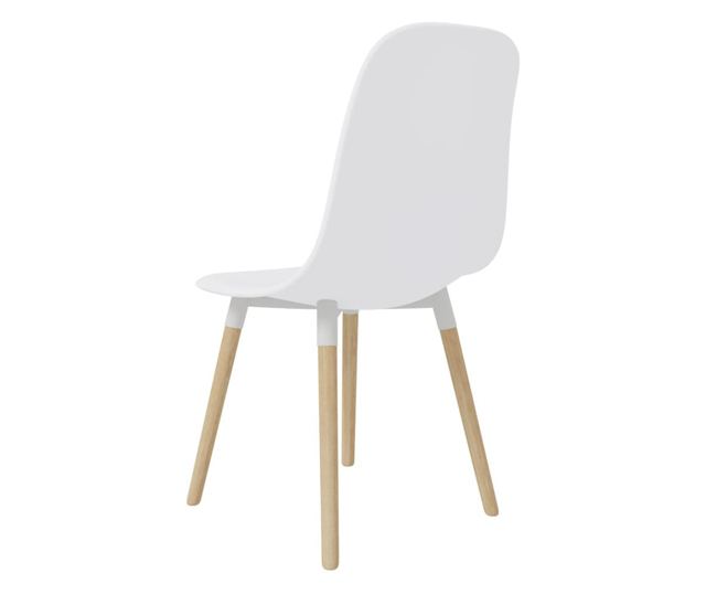 Kuhinjske stolice, 6 kom., bijele, plastika