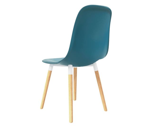 Kuhinjske stolice, 2 kom., tirkizne, plastika