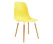 Kuhinjske stolice, 2 kom., žute, plastika
